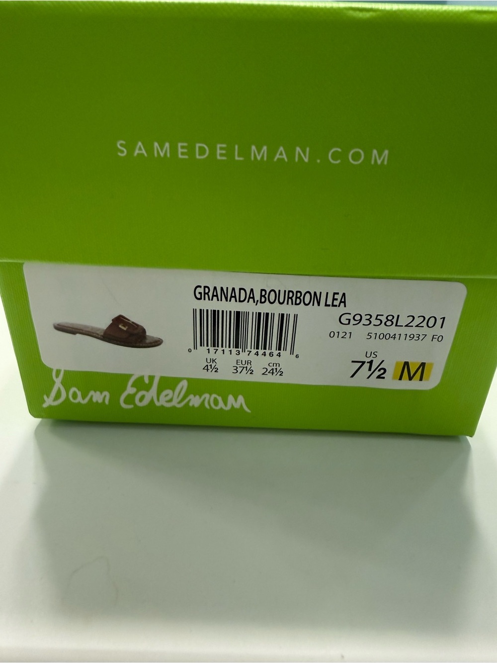 Sam Edelman Brown Croc-Embossed Buckle Slide Sandals - Picture 5 of 5